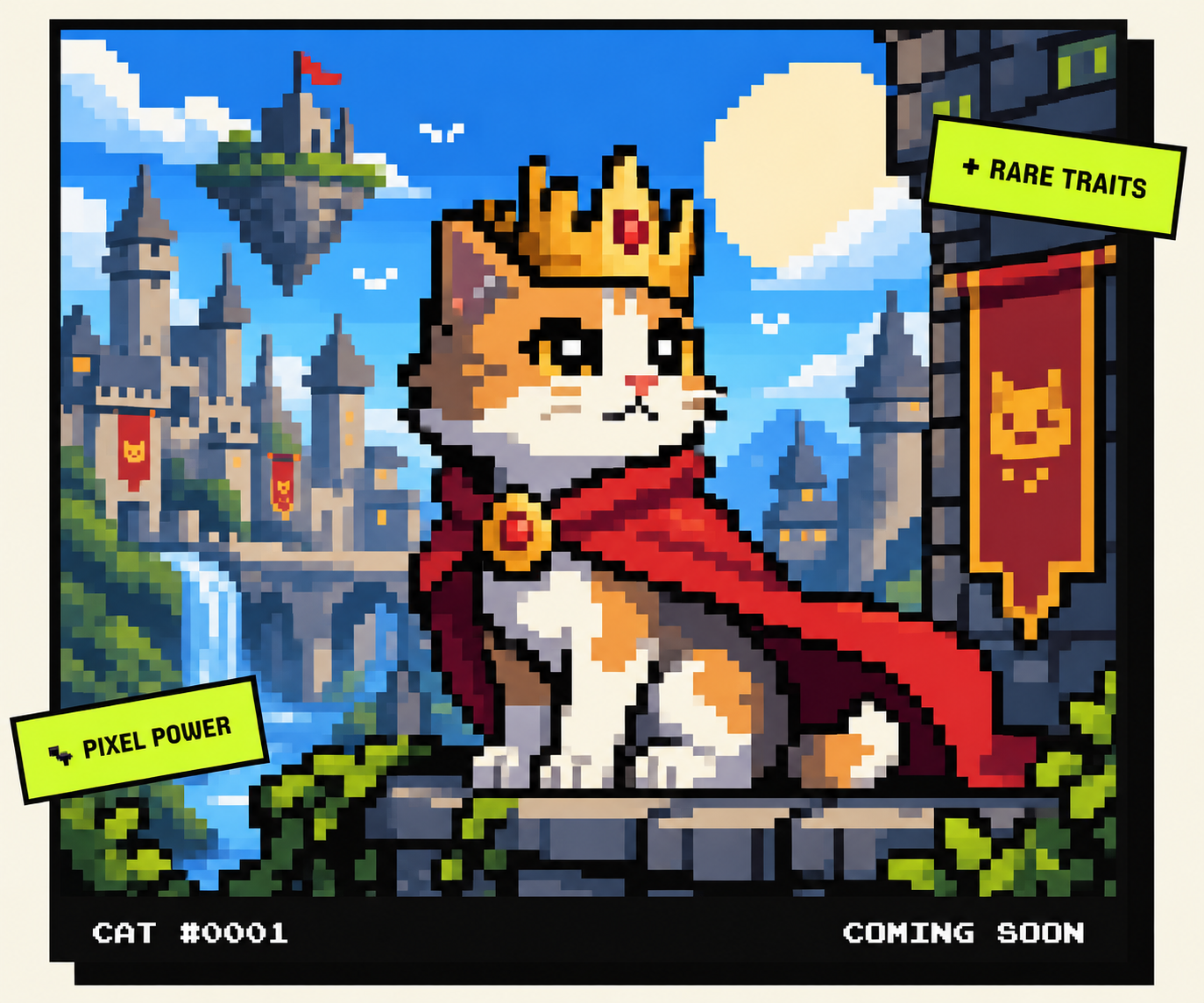 Catzovia pixel cat